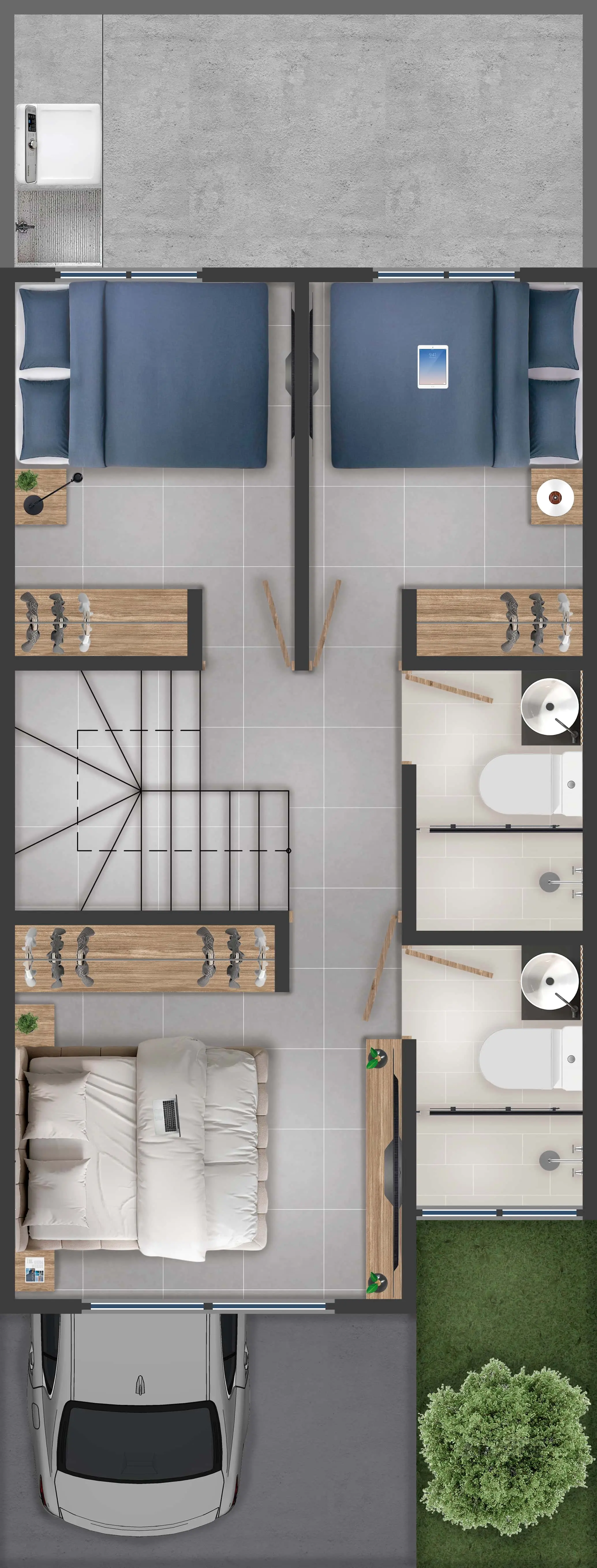 Planta 2 - con acabados